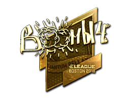 Sticker Boombl4 (Gold) | Boston 2018 - Preço e onde comprar no CS2