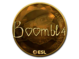 Sticker Boombl4 (Gold) | Katowice 2019 - Preço e onde comprar no CS2