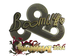 Sticker Boombl4 (Gold) | Shanghai 2024 - Preço e onde comprar no CS2