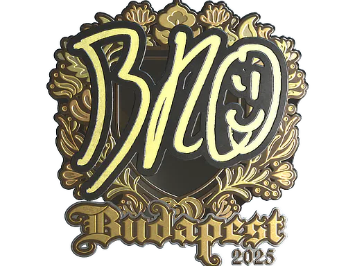 Sticker br0 (Gold) | Budapest 2025 - Preço e onde comprar no CS2