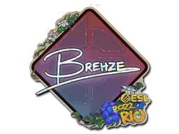 Sticker Brehze (Glitter) | Rio 2022 - Preço e onde comprar no CS2