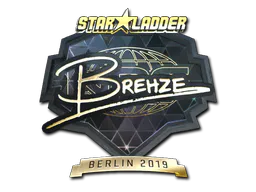 Sticker Brehze (Gold) | Berlin 2019 - Preço e onde comprar no CS2