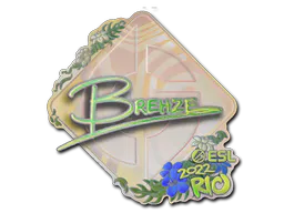Sticker Brehze (Holo) | Rio 2022 - Preço e onde comprar no CS2