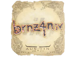 Sticker brnz4n | Austin 2025 - Preço e onde comprar no CS2