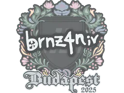 Sticker brnz4n | Budapest 2025 - Preço e onde comprar no CS2