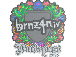 Sticker brnz4n (Embroidered) | Budapest 2025 - Preço e onde comprar no CS2