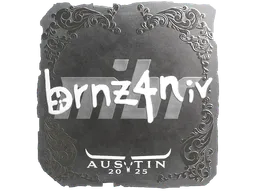 Sticker brnz4n (Foil) | Austin 2025 - Preço e onde comprar no CS2
