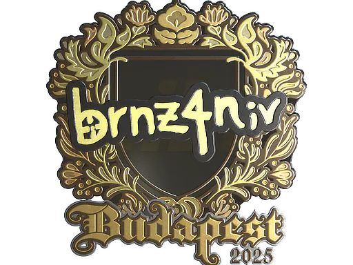 Sticker brnz4n (Gold) | Budapest 2025 - Preço e onde comprar no CS2