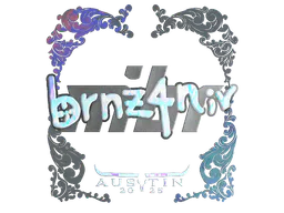 Sticker brnz4n (Holo) | Austin 2025 - Preço e onde comprar no CS2