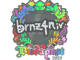 Sticker brnz4n (Holo) | Budapest 2025 - Preço e onde comprar no CS2
