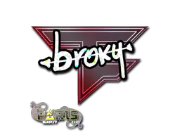 Sticker broky (Glitter) | Paris 2023 - Preço e onde comprar no CS2