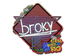 Sticker broky (Glitter) | Rio 2022 - Preço e onde comprar no CS2