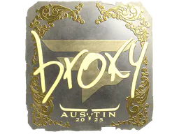 Sticker broky (Gold) | Austin 2025 - Preço e onde comprar no CS2