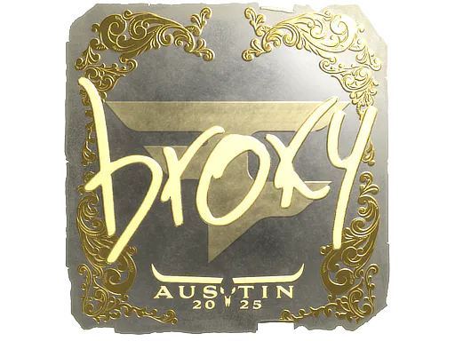 Sticker broky (Gold) | Austin 2025 - Preço e onde comprar no CS2