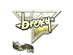 Sticker broky (Gold) | Paris 2023 - Preço e onde comprar no CS2