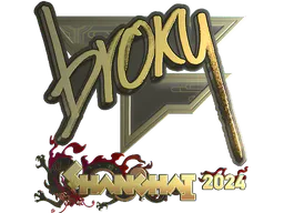 Sticker broky (Gold) | Shanghai 2024 - Preço e onde comprar no CS2