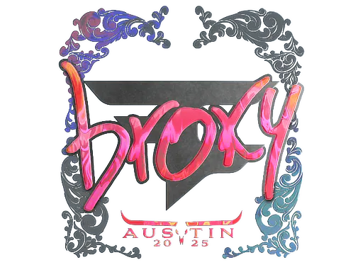 Sticker broky (Holo) | Austin 2025 - Preço e onde comprar no CS2