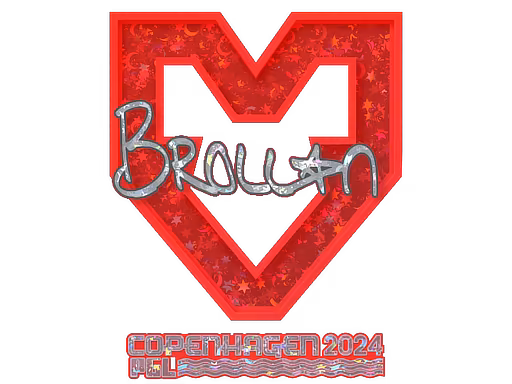 Sticker Brollan (Glitter) | Copenhagen 2024 - Preço e onde comprar no CS2