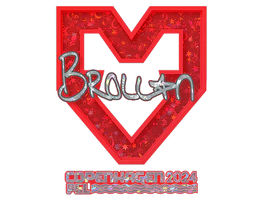 Sticker Brollan (Glitter) | Copenhagen 2024 - Preço e onde comprar no CS2