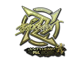 Sticker Brollan (Gold) | Antwerp 2022 - Preço e onde comprar no CS2