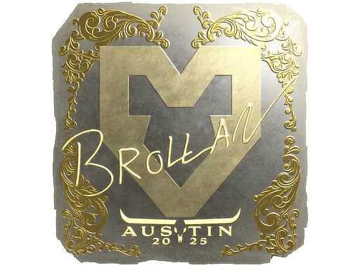 Sticker Brollan (Gold) | Austin 2025 - Preço e onde comprar no CS2