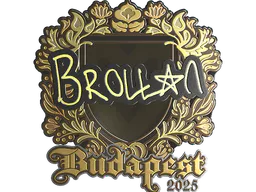 Sticker Brollan (Gold) | Budapest 2025 - Preço e onde comprar no CS2