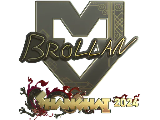 Sticker Brollan (Gold) | Shanghai 2024 - Preço e onde comprar no CS2