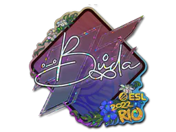 Sticker BUDA (Glitter) | Rio 2022 - Preço e onde comprar no CS2