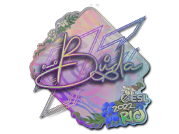 Sticker BUDA (Holo) | Rio 2022 - Preço e onde comprar no CS2