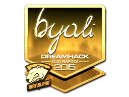 Sticker byali (Gold) | Cluj-Napoca 2015 - Preço e onde comprar no CS2