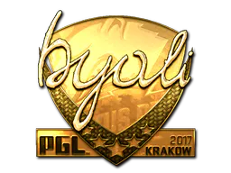 Sticker byali (Gold) | Krakow 2017 - Preço e onde comprar no CS2