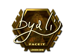Sticker byali (Gold) | London 2018 - Preço e onde comprar no CS2
