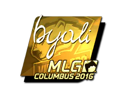 Sticker byali (Gold) | MLG Columbus 2016 - Preço e onde comprar no CS2