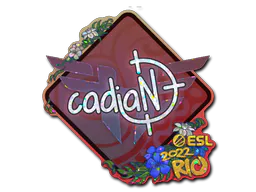 Sticker cadiaN (Glitter) | Rio 2022 - Preço e onde comprar no CS2