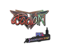 Sticker cadiaN (Holo) | Stockholm 2021 - Preço e onde comprar no CS2