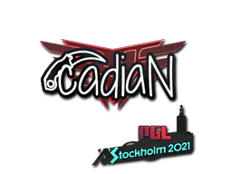 Sticker cadiaN | Stockholm 2021 - Preço e onde comprar no CS2
