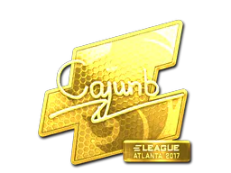 Sticker cajunb (Gold) | Atlanta 2017 - Preço e onde comprar no CS2
