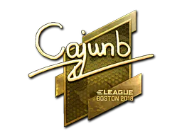 Sticker cajunb (Gold) | Boston 2018 - Preço e onde comprar no CS2