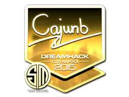 Sticker cajunb (Gold) | Cluj-Napoca 2015 - Preço e onde comprar no CS2