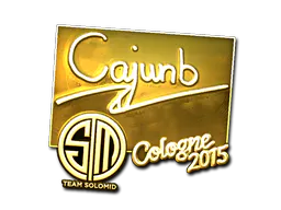Sticker cajunb (Gold) | Cologne 2015 - Preço e onde comprar no CS2