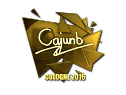 Sticker cajunb (Gold) | Cologne 2016 - Preço e onde comprar no CS2