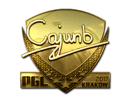 Sticker cajunb (Gold) | Krakow 2017 - Preço e onde comprar no CS2