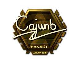 Sticker cajunb (Gold) | London 2018 - Preço e onde comprar no CS2