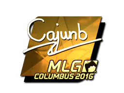 Sticker cajunb (Gold) | MLG Columbus 2016 - Preço e onde comprar no CS2
