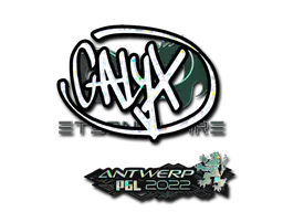 Sticker Calyx (Glitter) | Antwerp 2022 - Preço e onde comprar no CS2