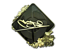 Sticker CeRq (Gold) | Rio 2022 - Preço e onde comprar no CS2