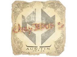 Sticker chayJESUS | Austin 2025 - Preço e onde comprar no CS2