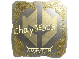 Sticker chayJESUS (Gold) | Austin 2025 - Preço e onde comprar no CS2