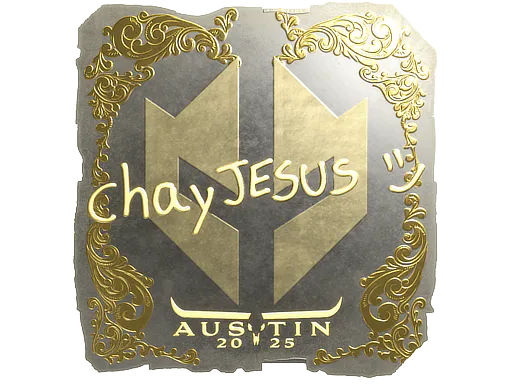 Sticker chayJESUS (Gold) | Austin 2025 - Preço e onde comprar no CS2