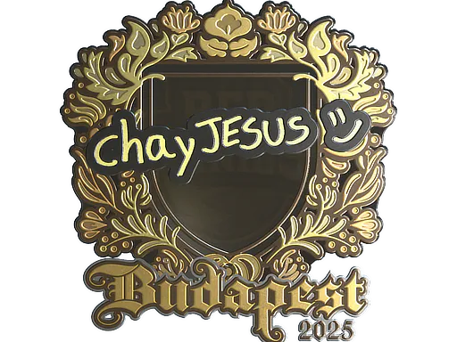 Sticker chayJESUS (Gold) | Budapest 2025 - Preço e onde comprar no CS2